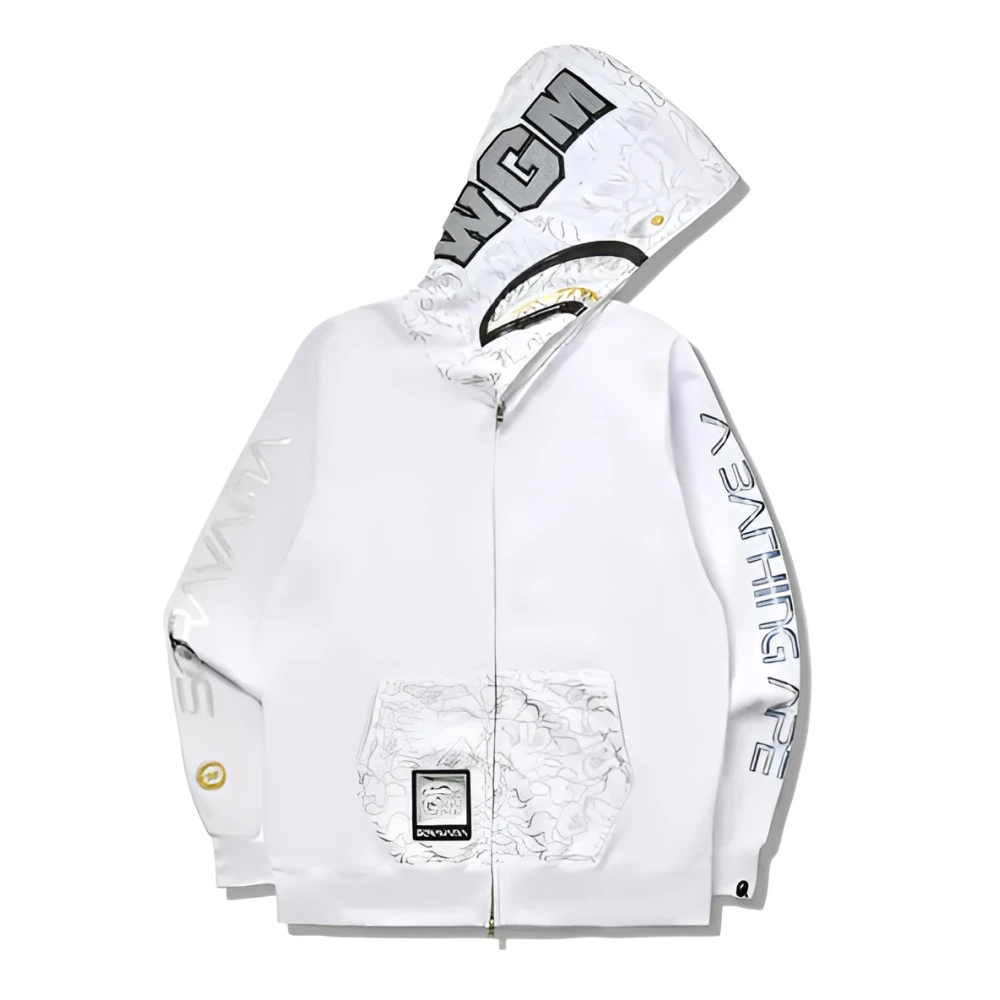 BAPE 23rd Anniversary White Hoodie | America Suits